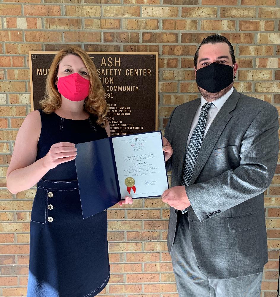 City of Blue Ash AOS Award with Distinction FY2019-2